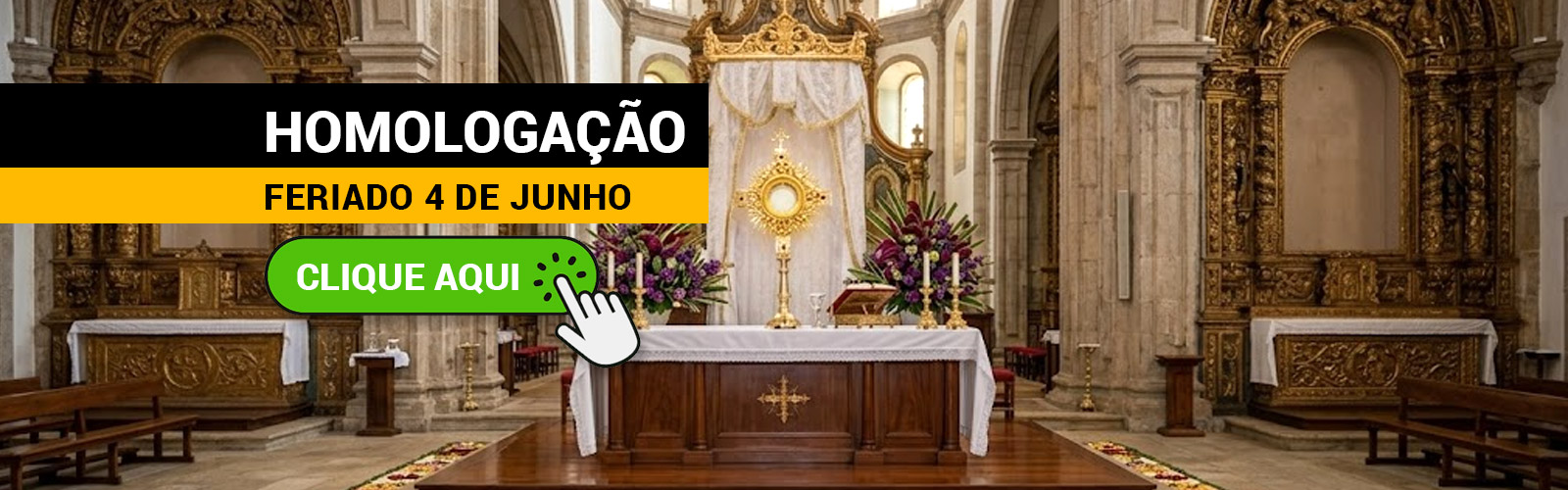 Homologação dos feriados de Novembro